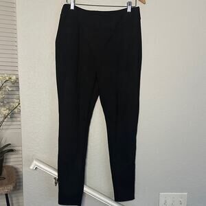 Black Suede Straight Pants Size XL Christmas Holiday Cocktail Party Boss NYE